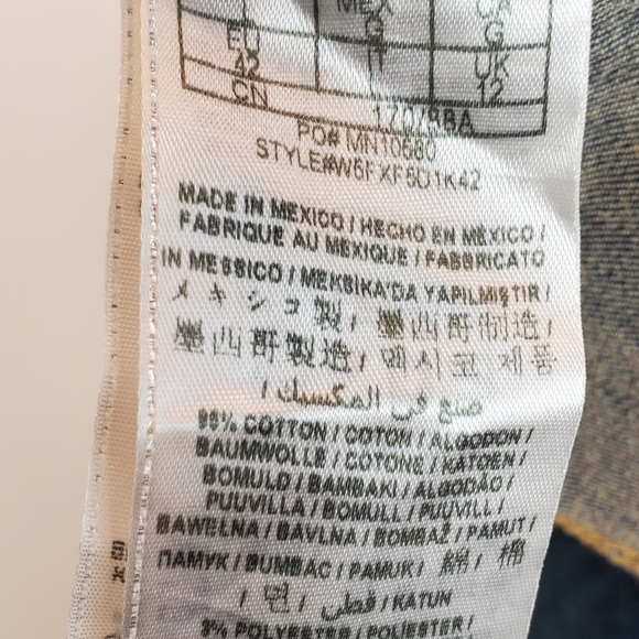 Guess Fitted Denim Jean Jacket, Size L - Picture 12 of 12